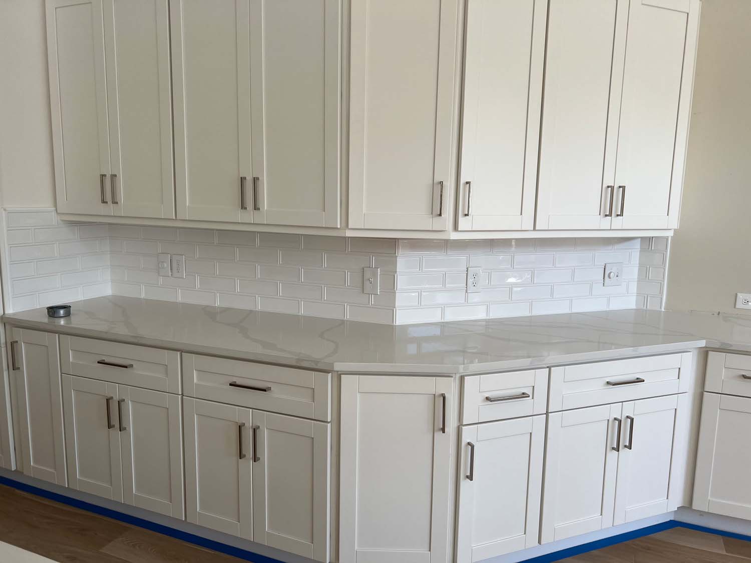 Bathroom tile installation