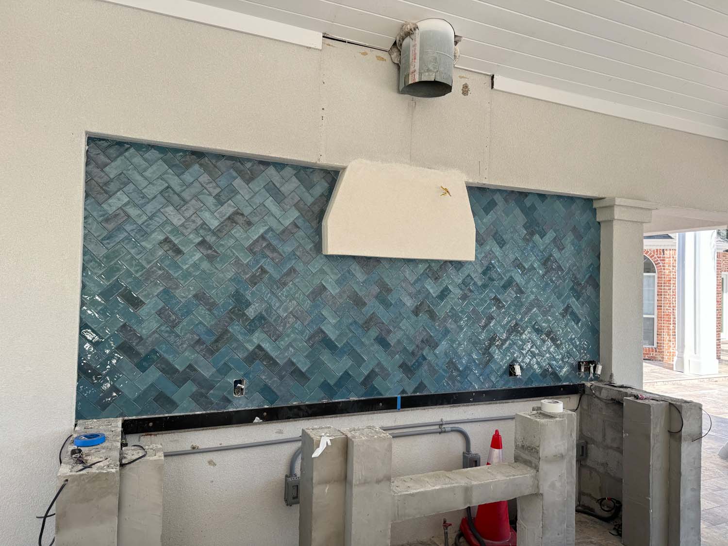 Bathroom tile installation