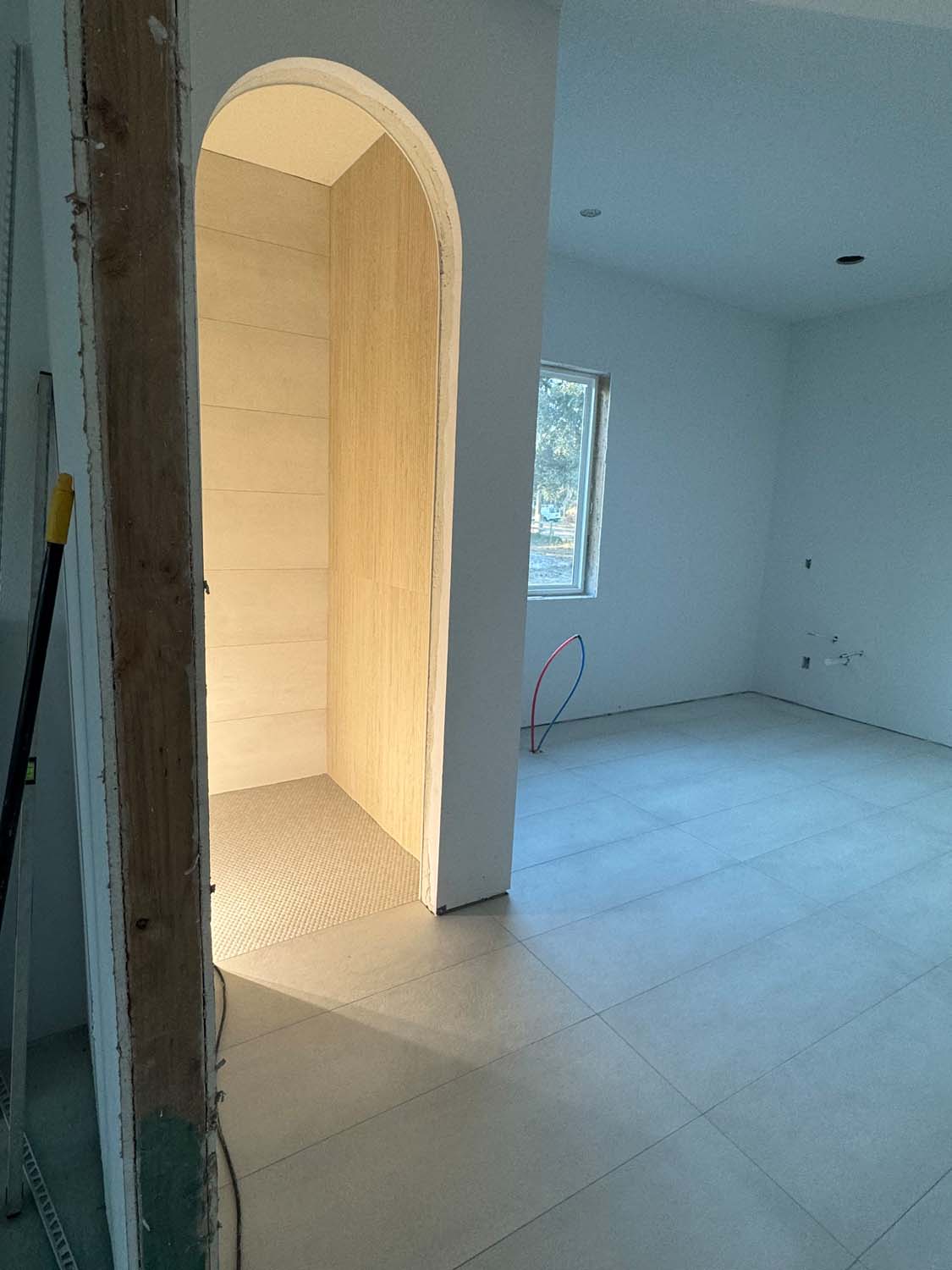 Bathroom tile installation